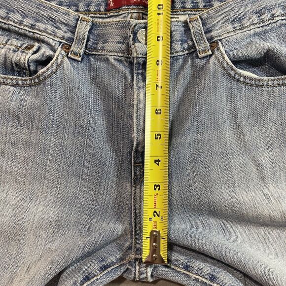 Vintage LEVIS 515 Jeans Nouveau Low Rise Boot Cut Denim Womens 8 Petite 8P Blue - Picture 7 of 9